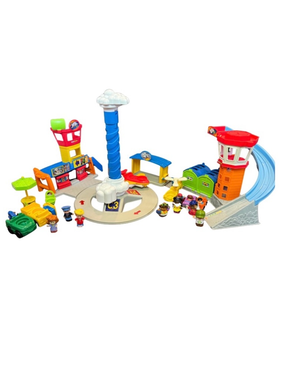 Fisher Price Little People Airport Playset Combo Lot